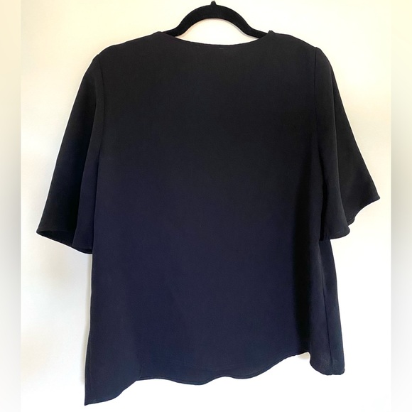Sezane Black V-Neck Top - Picture 2 of 4